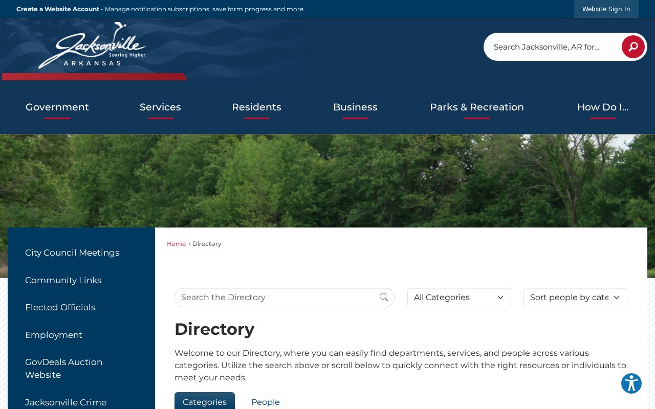 Jacksonville residents directory city staff search